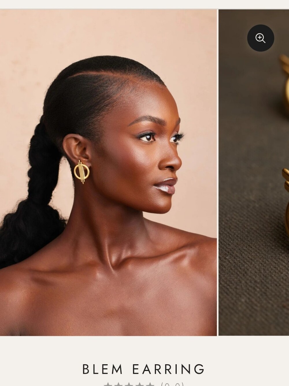 Blem Khoi Gold Statement Hoop Earrings